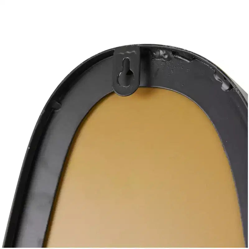 59" x 12" Metal Slim Abstract Wavy Wall Mirror