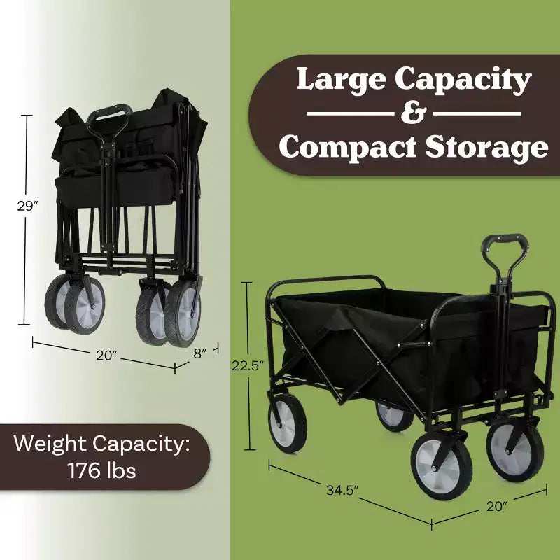 Carrello Pieghevole Richiudibile con Ruote