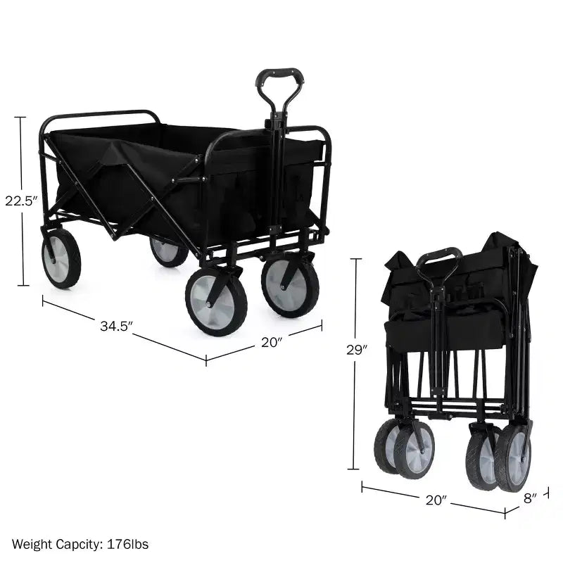 Carrello Pieghevole Richiudibile con Ruote