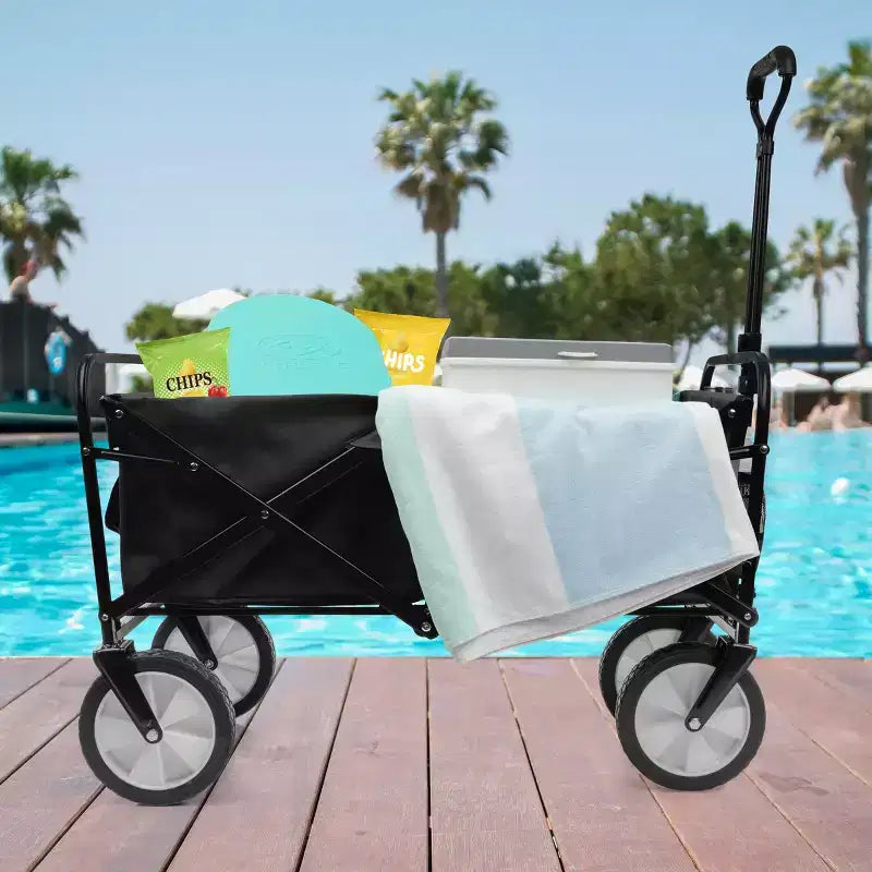 Collapsible Folding Wagon Cart with Wheels