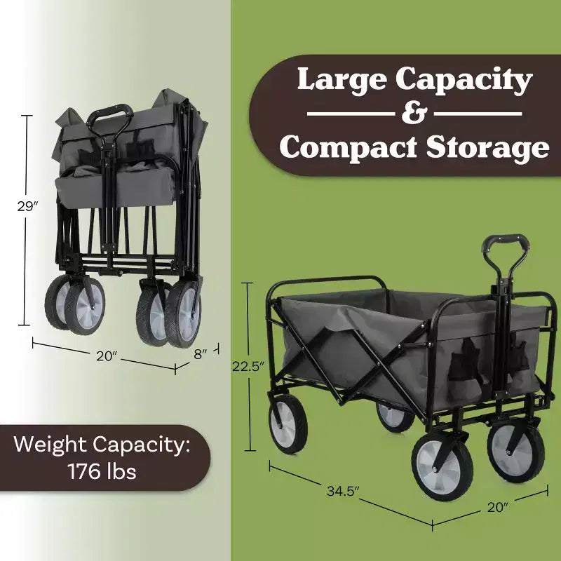 Carrello Pieghevole Richiudibile con Ruote