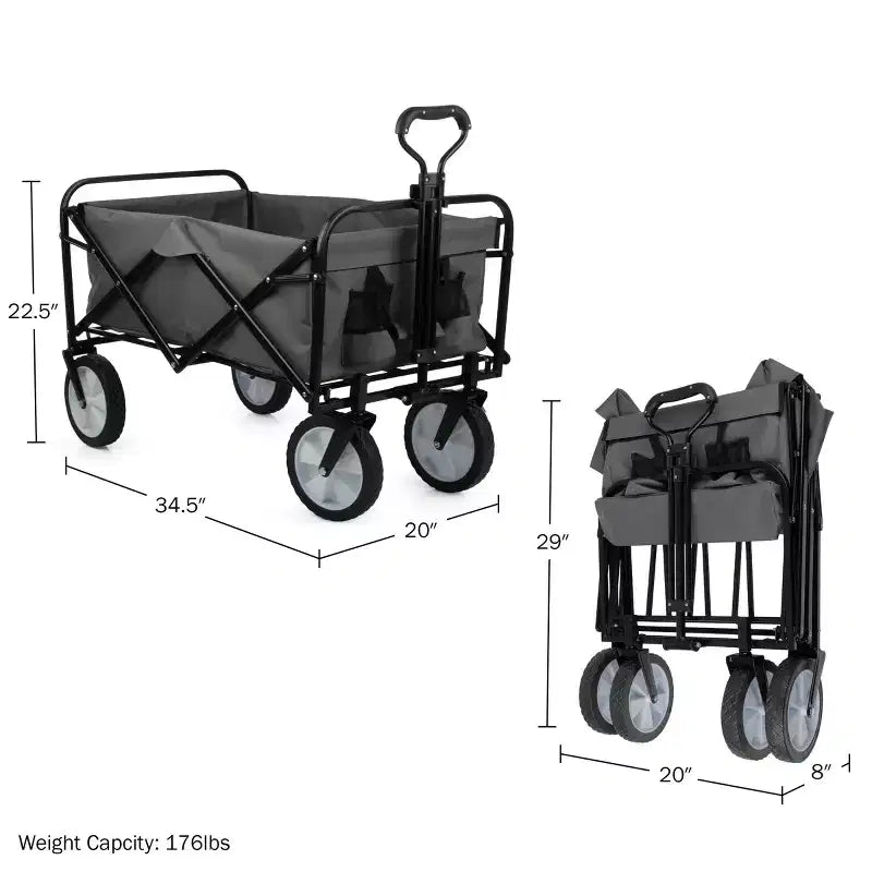 Carrello Pieghevole Richiudibile con Ruote
