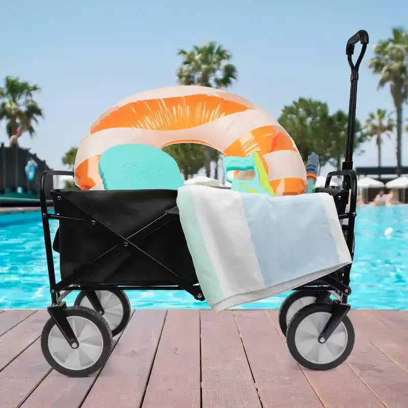 Collapsible Folding Wagon Cart with Wheels