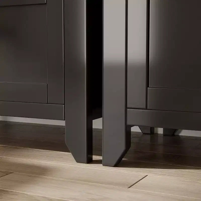 Cassettiera in legno a 6 cassetti con maniglie in metallo – Mobile contenitore per camera da letto e soggiorno