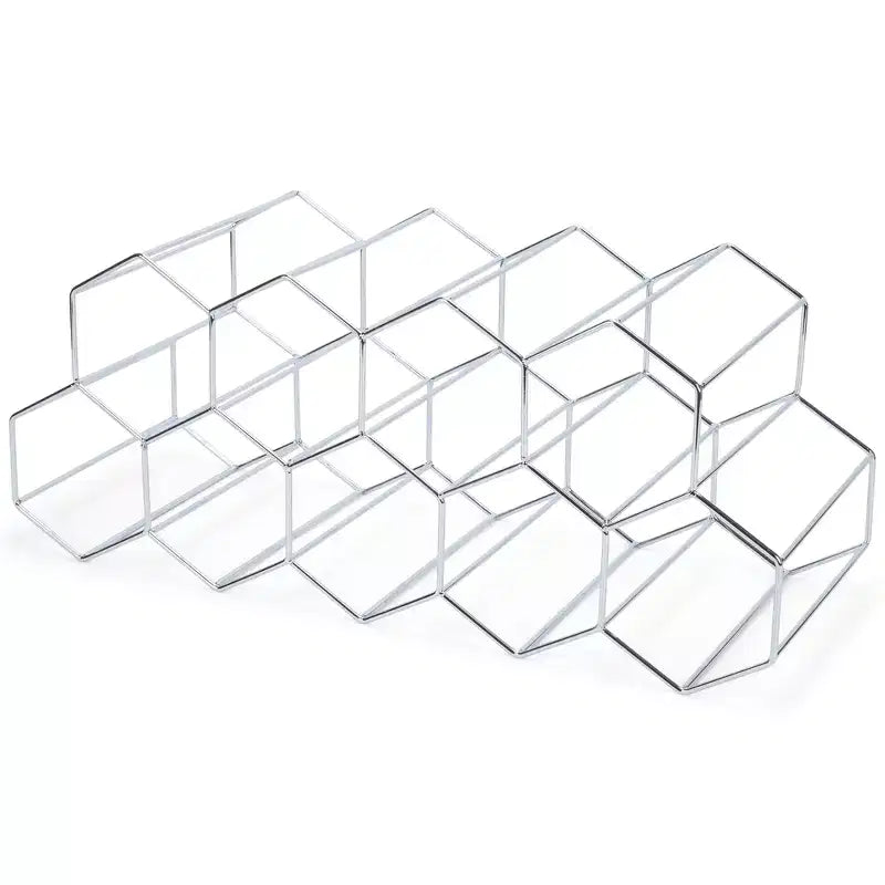 Honeycomb Tabletop Wine Rack – Holds 9 Bottles