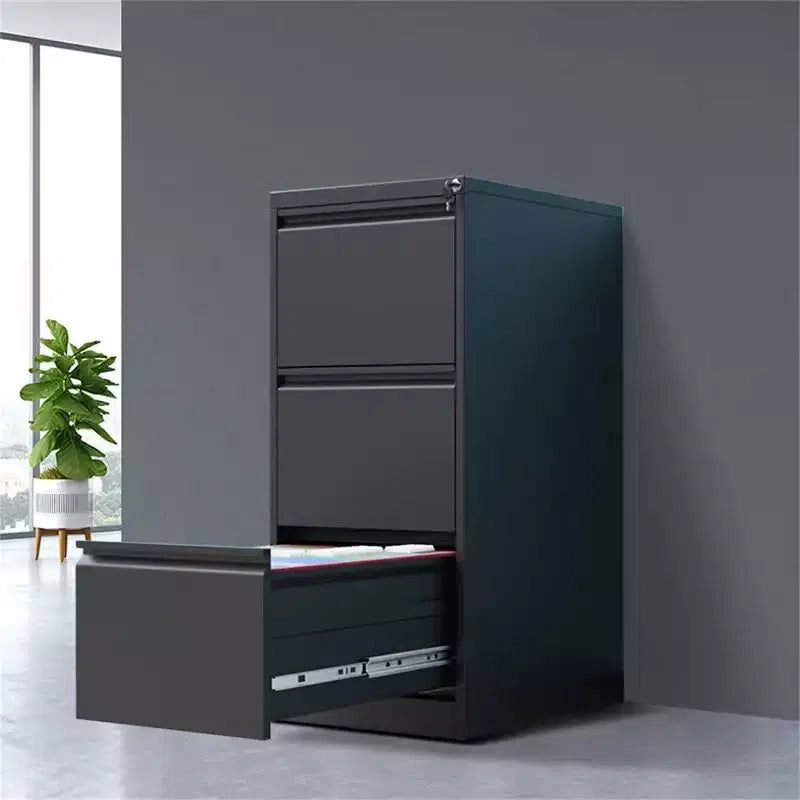 3-Drawer Locking Metal File Cabinet for Home Office