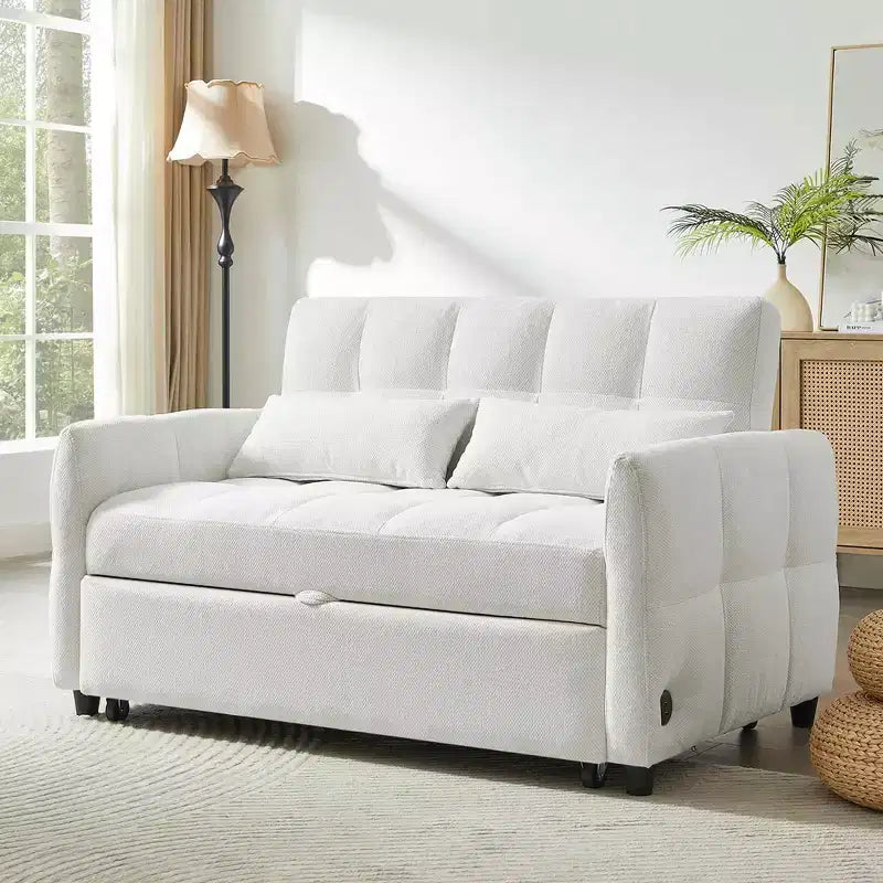 Divano letto trasformabile da 52,8" con schienale regolabile