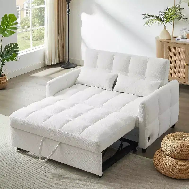 Divano letto trasformabile da 52,8" con schienale regolabile