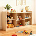 2-Tier Wood Montessori Cabinet for Kids, Toddler Room Book Shelves Toy Organizers & Storage for Kids, Furniture of Classroom, Nursery, Playroom
