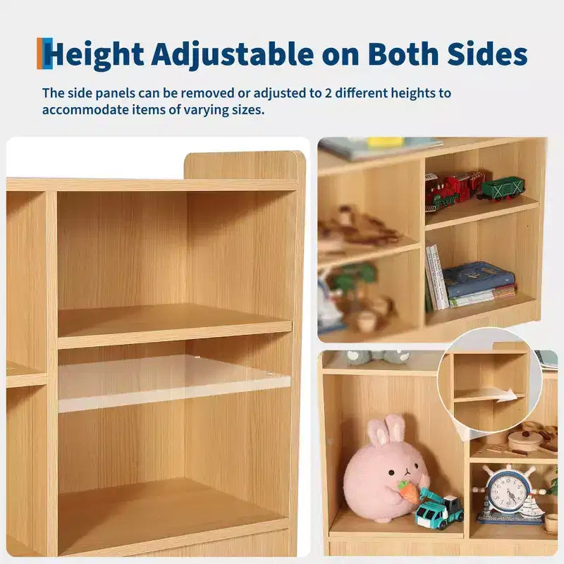 2-Tier Kids Bookshelf and Toy Organizer
