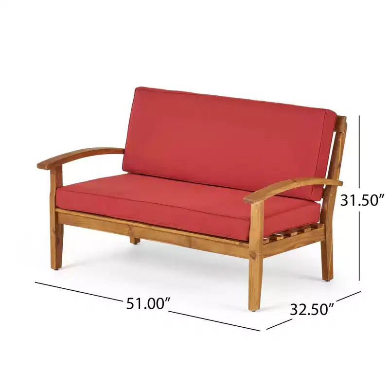 2-Seat Loveseat with Coffee Table