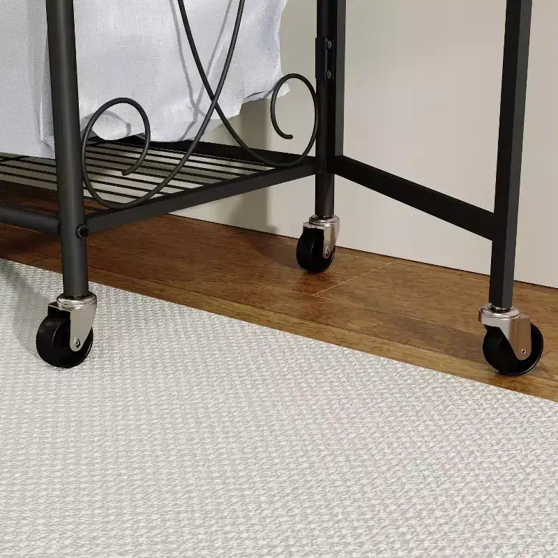 Rolling Laundry Hamper with Hanging Rail and Storage Shelf