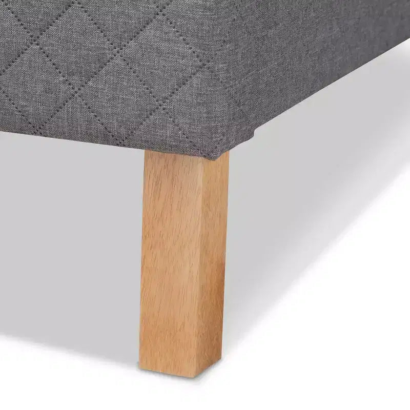 Letto a piattaforma imbottito King Size – Grigio