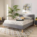 Letto a piattaforma imbottito King Size – Grigio