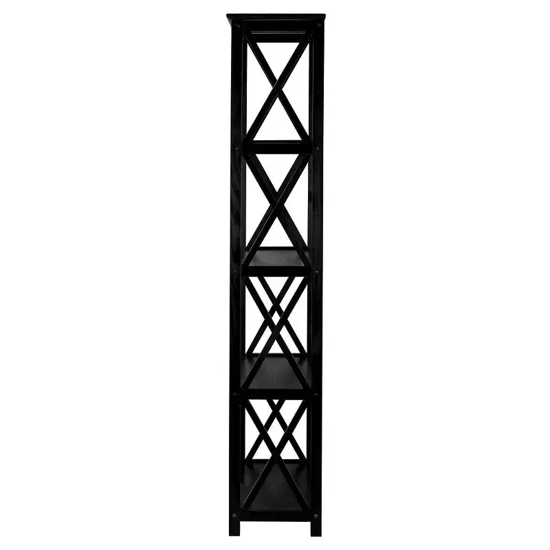 5-Shelf Bookcase with X-Design