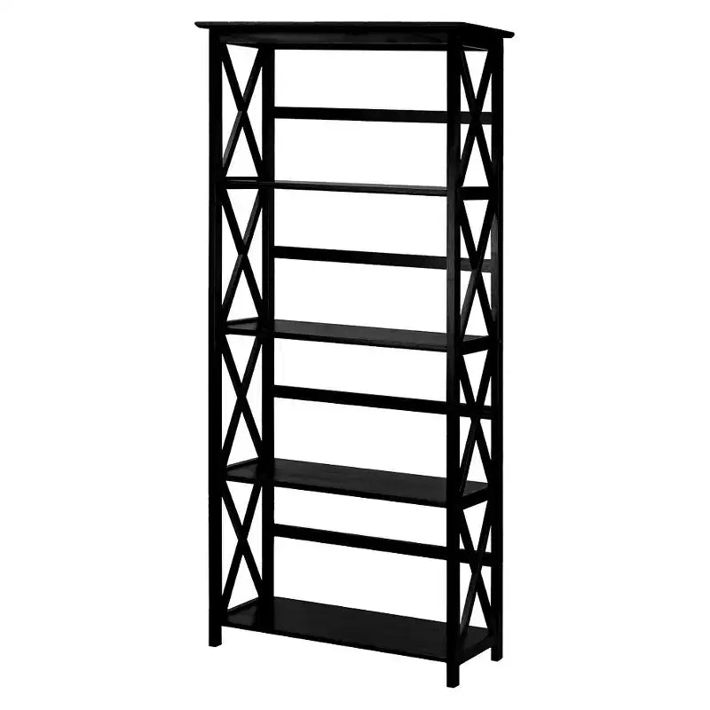 5-Shelf Bookcase with X-Design