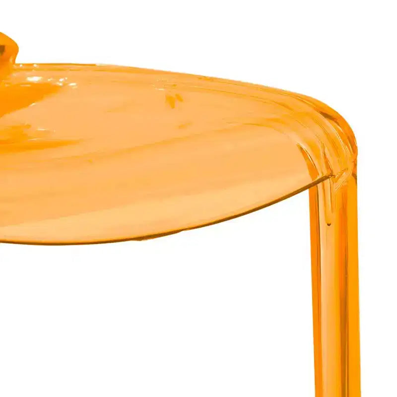 LeisureMod Murray Sedia da Pranzo in Acrilico con Bordo a Cascata e Sedile Modellato Elegante, Stile Moderno per Cucina, Sala da Pranzo, Ufficio, Lounge o Bar