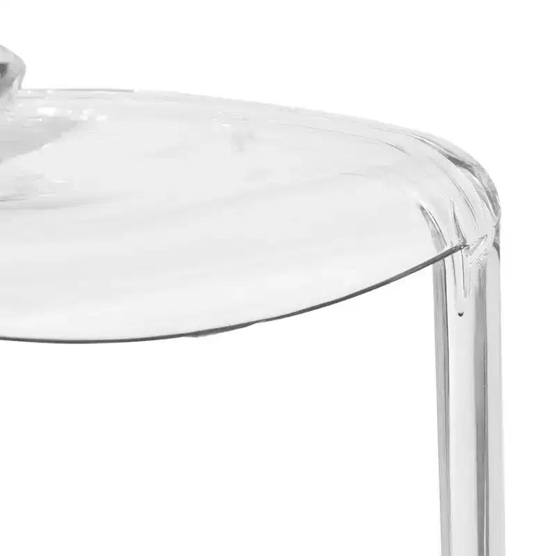 LeisureMod Murray Sedia da Pranzo in Acrilico con Bordo a Cascata e Sedile Modellato Elegante, Stile Moderno per Cucina, Sala da Pranzo, Ufficio, Lounge o Bar