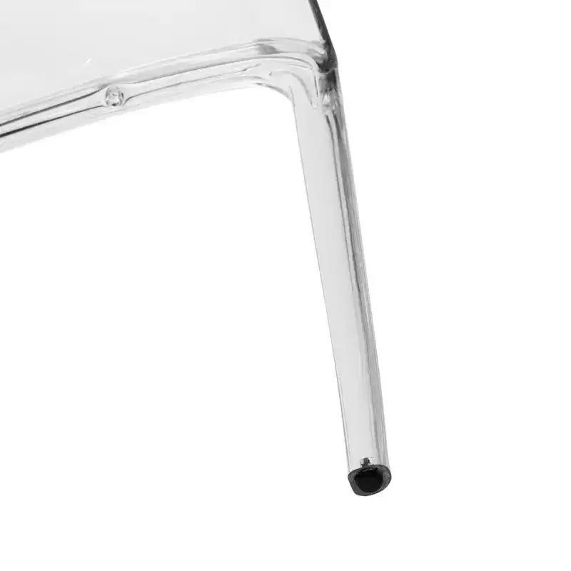LeisureMod Murray Sedia da Pranzo in Acrilico con Bordo a Cascata e Sedile Modellato Elegante, Stile Moderno per Cucina, Sala da Pranzo, Ufficio, Lounge o Bar
