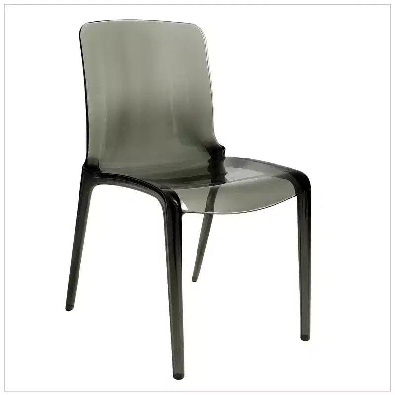 LeisureMod Murray Sedia da Pranzo in Acrilico con Bordo a Cascata e Sedile Modellato Elegante, Stile Moderno per Cucina, Sala da Pranzo, Ufficio, Lounge o Bar